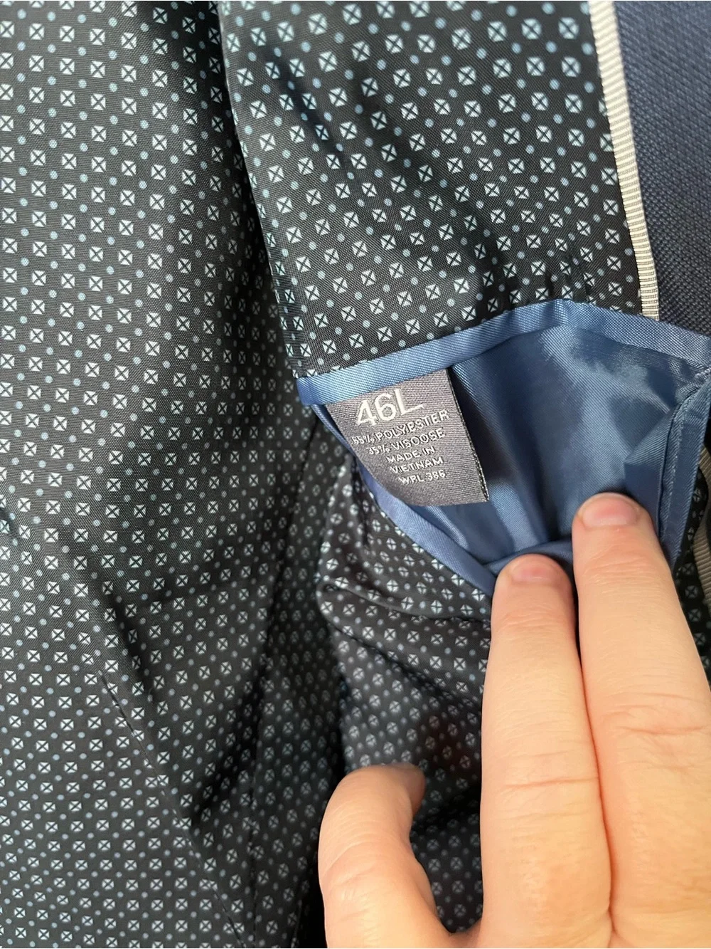 Madison Dark Blue Two-Button Blazer